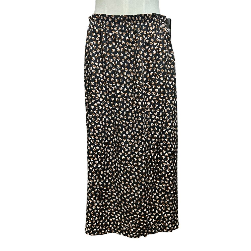 Limited Editions Womens Vintage Black Floral Cottage Whimsigoth Skirt Plus Sz 18